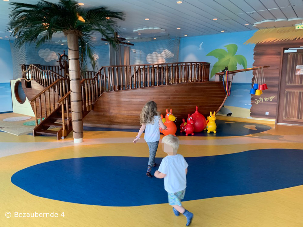 Ein prima Spielbereich für kleinere Kinder auf der AIDA.