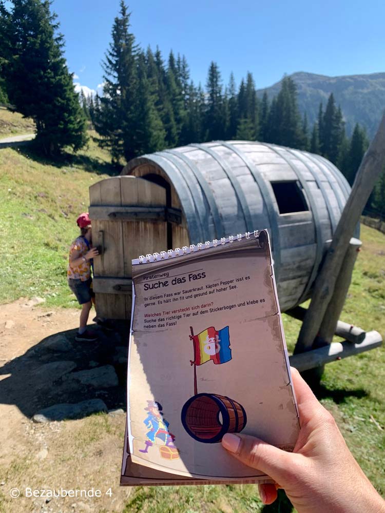 Rätselblock für die Abenteuerberge: Wandern mit Kindern in Serfaus